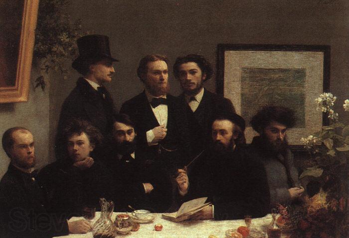 Henri Fantin-Latour The Corner of the Table Norge oil painting art